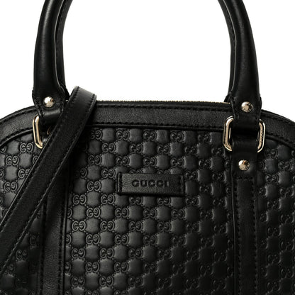 Microguccissima Mini Dome Bag Black