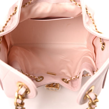 Caviar Quilted Small Chanel 25 Handbag Light Pink