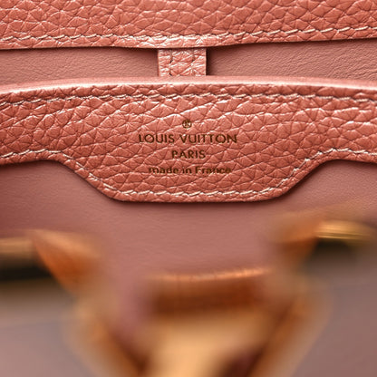 Metallic Taurillon Capucines BB Pearly Pink
