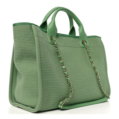 Mixed Fibers Small Deauville Tote Green