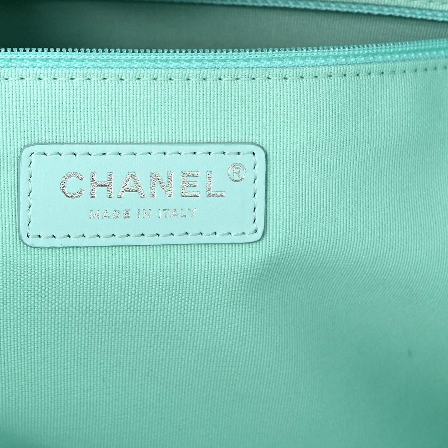 Shaded Calfskin Medium Deauville Tote Light Green Turquoise Purple