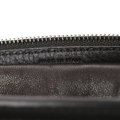 Grained Calfskin Small Slouchy Banana Bag Dark Brown