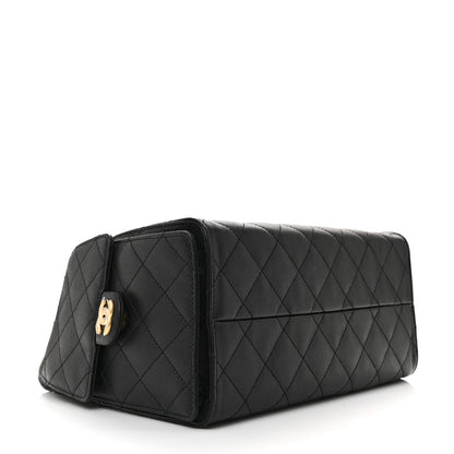 Caviar Quilted Small Chanel 25 Handbag Black