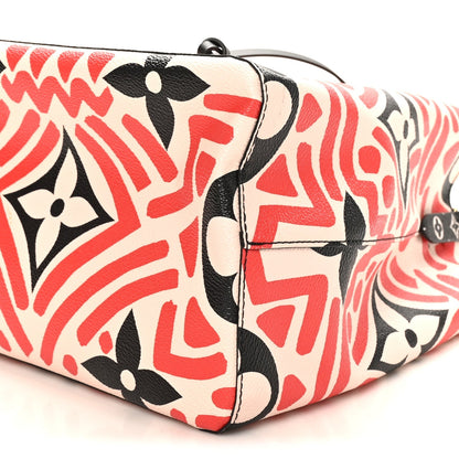Monogram Giant Crafty NeoNoe MM Creme Rouge Black