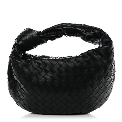 Nappa Intrecciato Teen Jodie Hobo Black