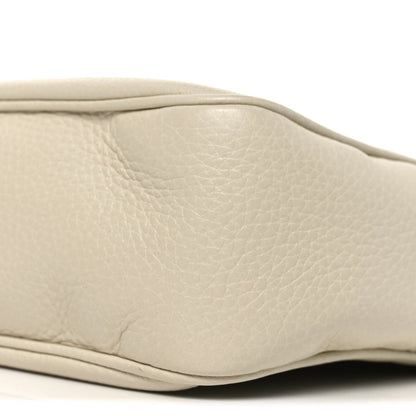 Pebbled Calfskin Small Soho Disco Bag Off White