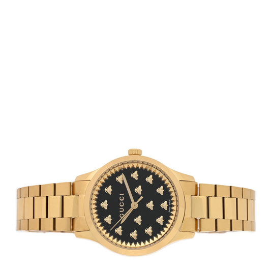 Stainless Steel 32mm G-Timeless Bee Quartz Watch Black