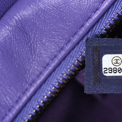 Aged Calfskin Quilted Small Gabrielle Hobo Purple