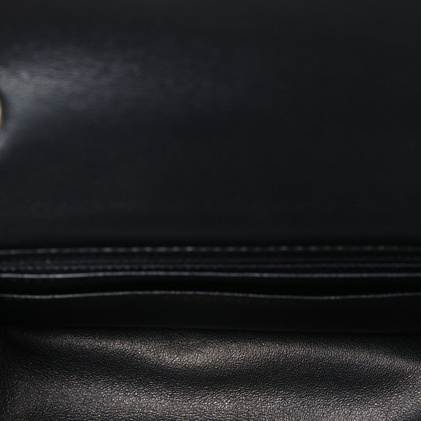 Lambskin Quilted Mini Rectangular Flap Black