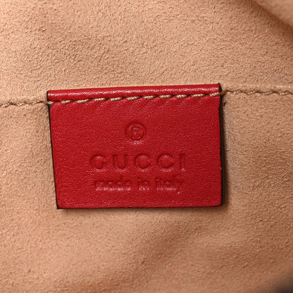 Calfskin Matelasse GG Marmont Belt Bag 105 42 Hibiscus Red