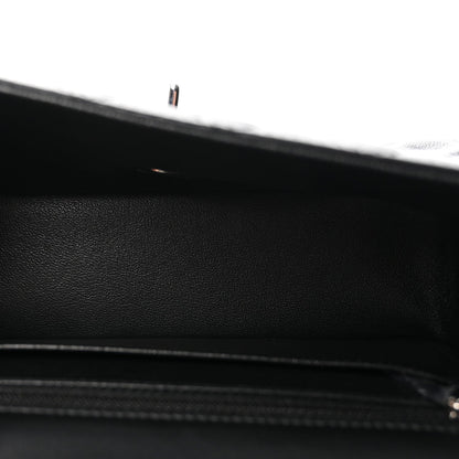 Lambskin Quilted Mini Rectangular Flap Black