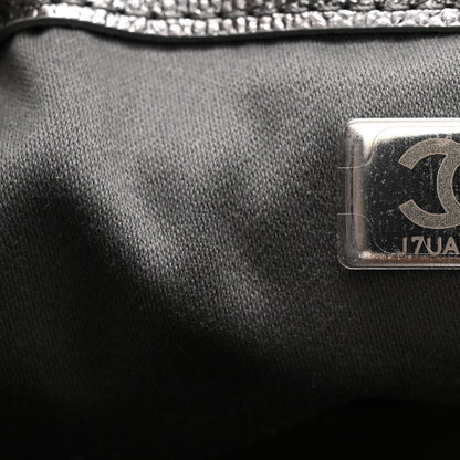 Metallic Caviar Quilted Mini Chanel 25 Handbag Anthracite