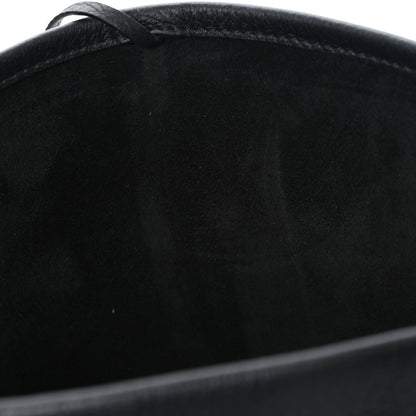 Grained Calfskin Medium N/S Park Tote Black