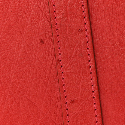 Ostrich Birkin 30 Rouge Vif
