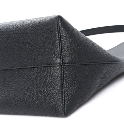 Grained Calfskin Medium N/S Park Tote Black