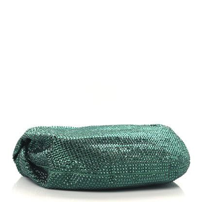 Crystal Embellished Satin Mini Hotfix Jodie Emerald