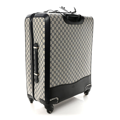 GG Supreme Monogram Web Medium Savoy Trolley Beige Blue