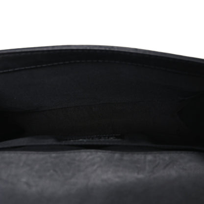 Calfskin Quilted Metal Embellished Paris Dallas Medium Boy Flap Black