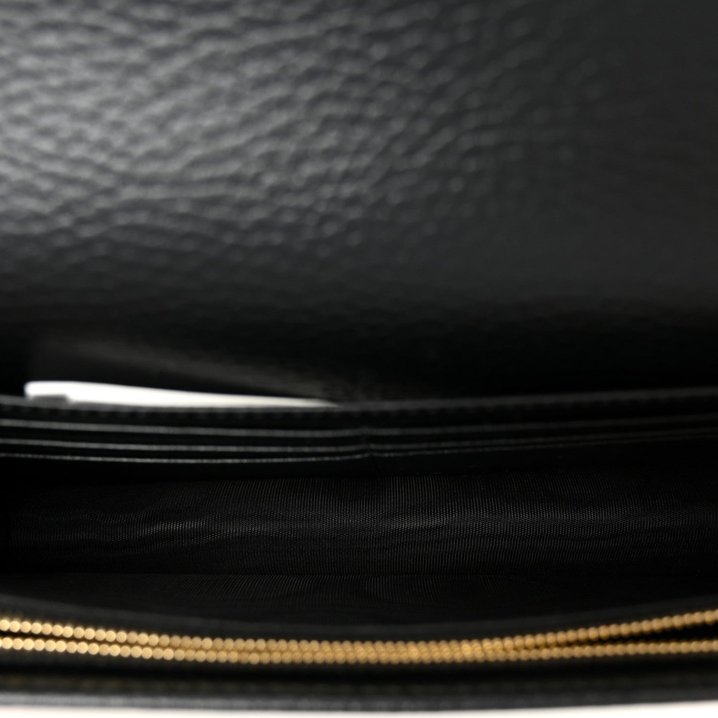 Calfskin Mini GG Marmont Chain Wallet Black