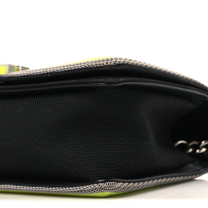 Canvas Quilted Medium Fluo Boy Flap Black Grey Yellow
