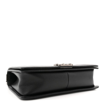 Caviar Quilted New Medium Boy Flap Black