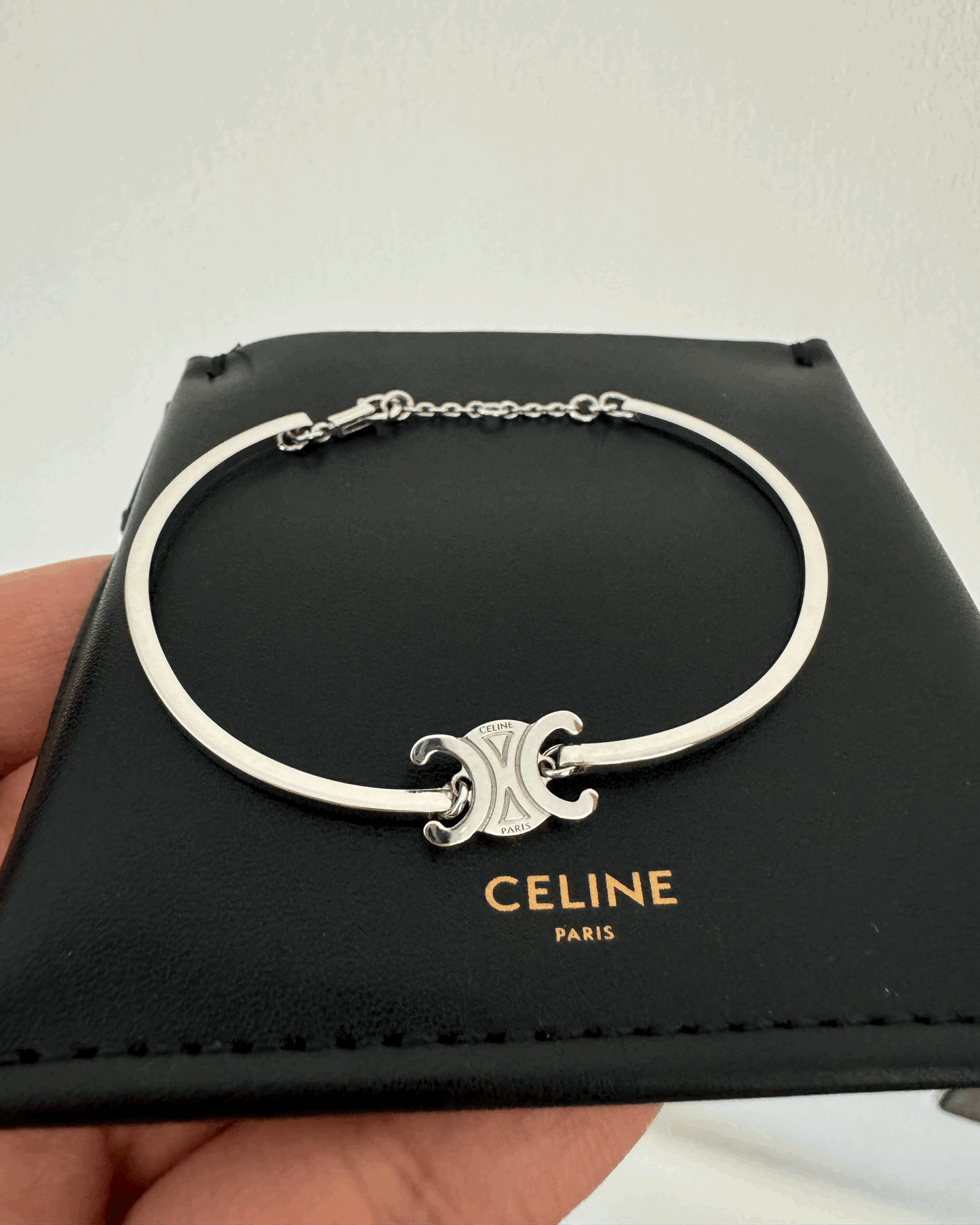 CELINE Brass Triomphe Articulated Bracelet(2 Colors)