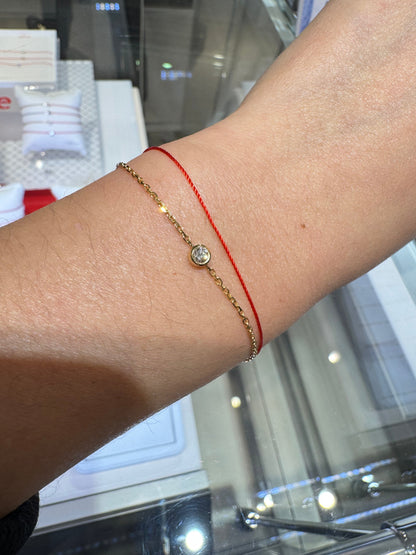 REDLINE Rose Gold and Diamond Pure Duo Bracelet(3 Colors)