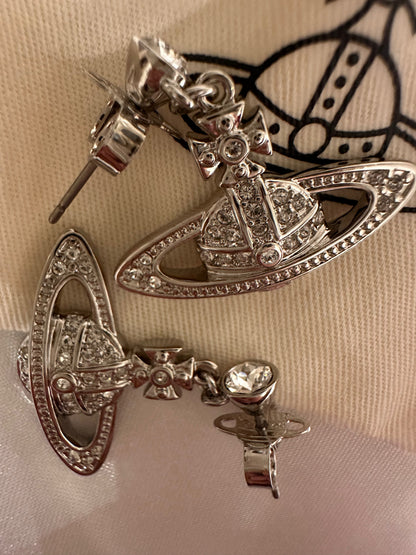 VIVIENNE WESTWOOD Bas Relief Drop Earrings Brass(Mini/3 Colors)