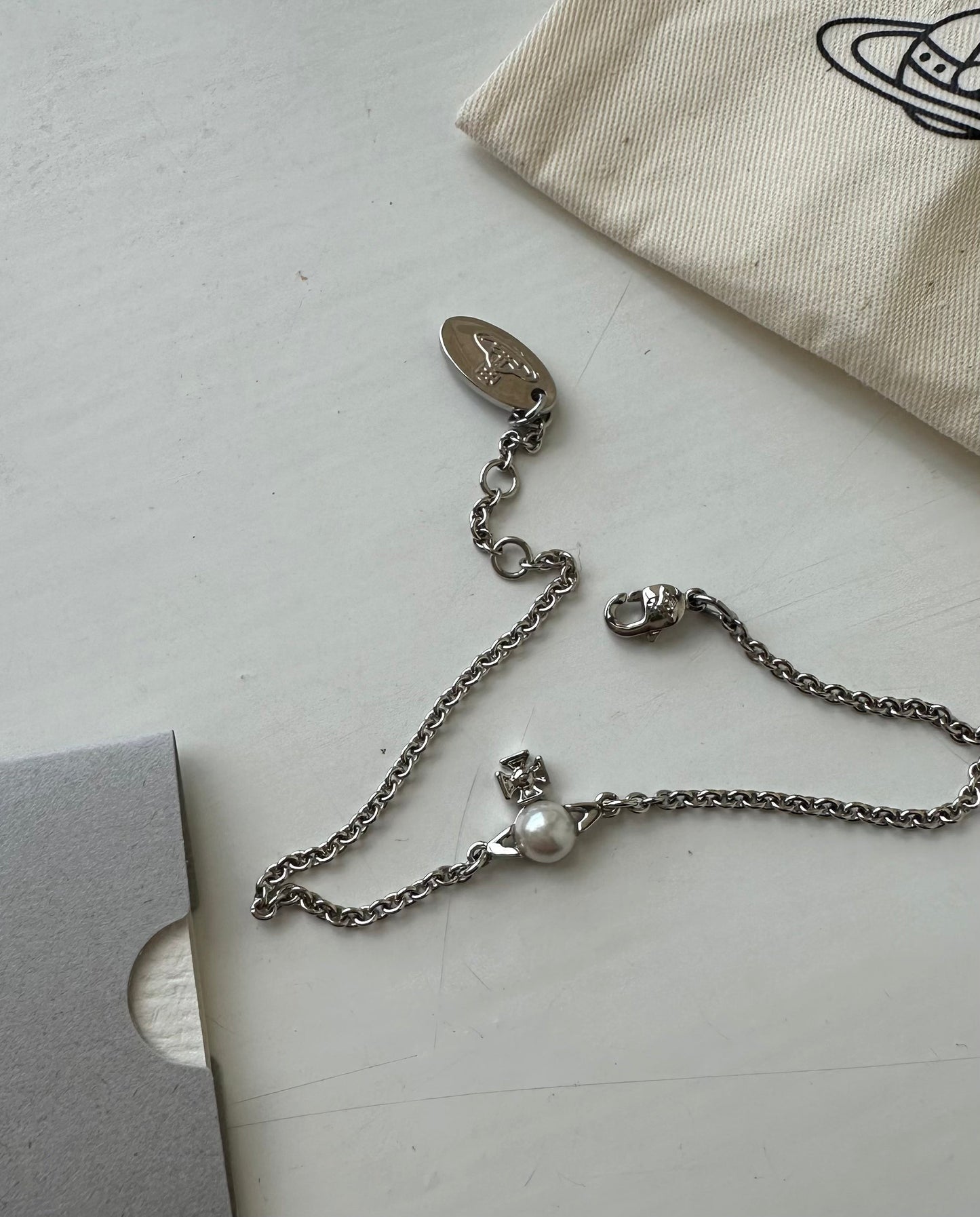 VIVIENNE WESTWOOD Balbina Bracelet Brass(Silver)