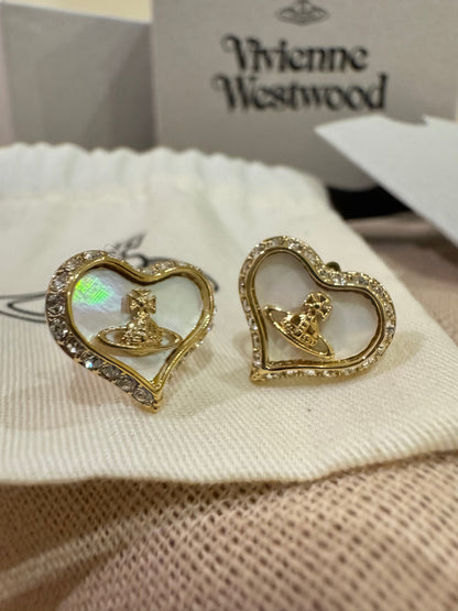 VIVIENNE WESTWOOD Petra Earrings Brass(3 Colors)