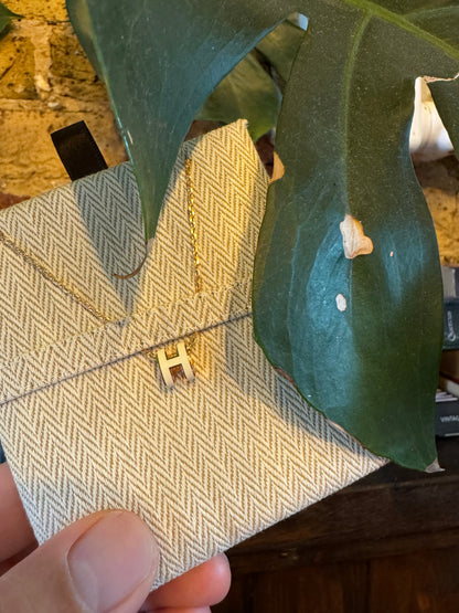 HERMES Rose Gold Pop H Necklace Metal(Many)