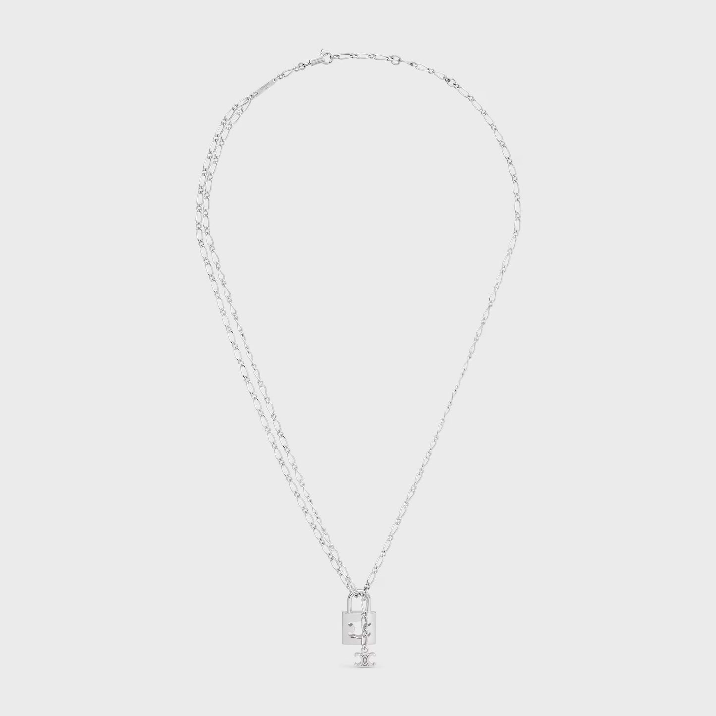 CELINE Triomphe Lock Necklace Brass(2 Colors)