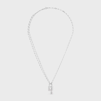 CELINE Triomphe Lock Necklace Brass(2 Colors)