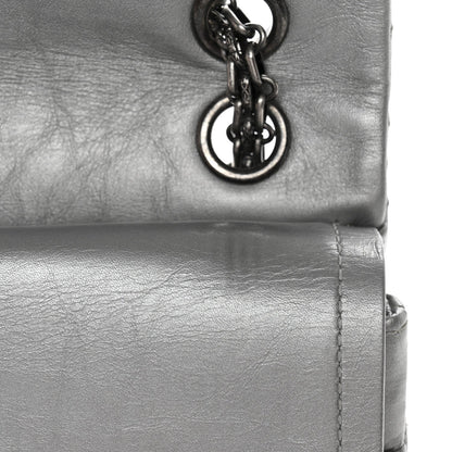 Metallic Aged Calfskin Quilted 2.55 Reissue 226 Flap Silver