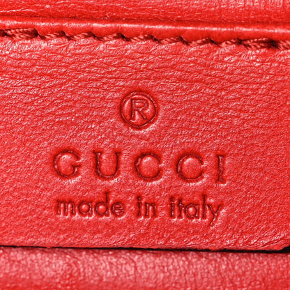 Patent Microguccissima Small Broadway Clutch Red