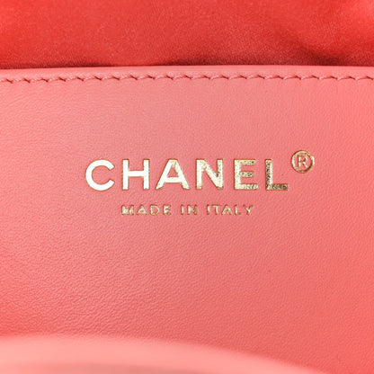 Suede Quilted Mini Chanel 25 Handbag Pink