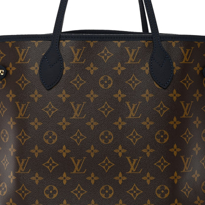 Monogram Calfskin Neo Neverfull Inside Out MM Navy