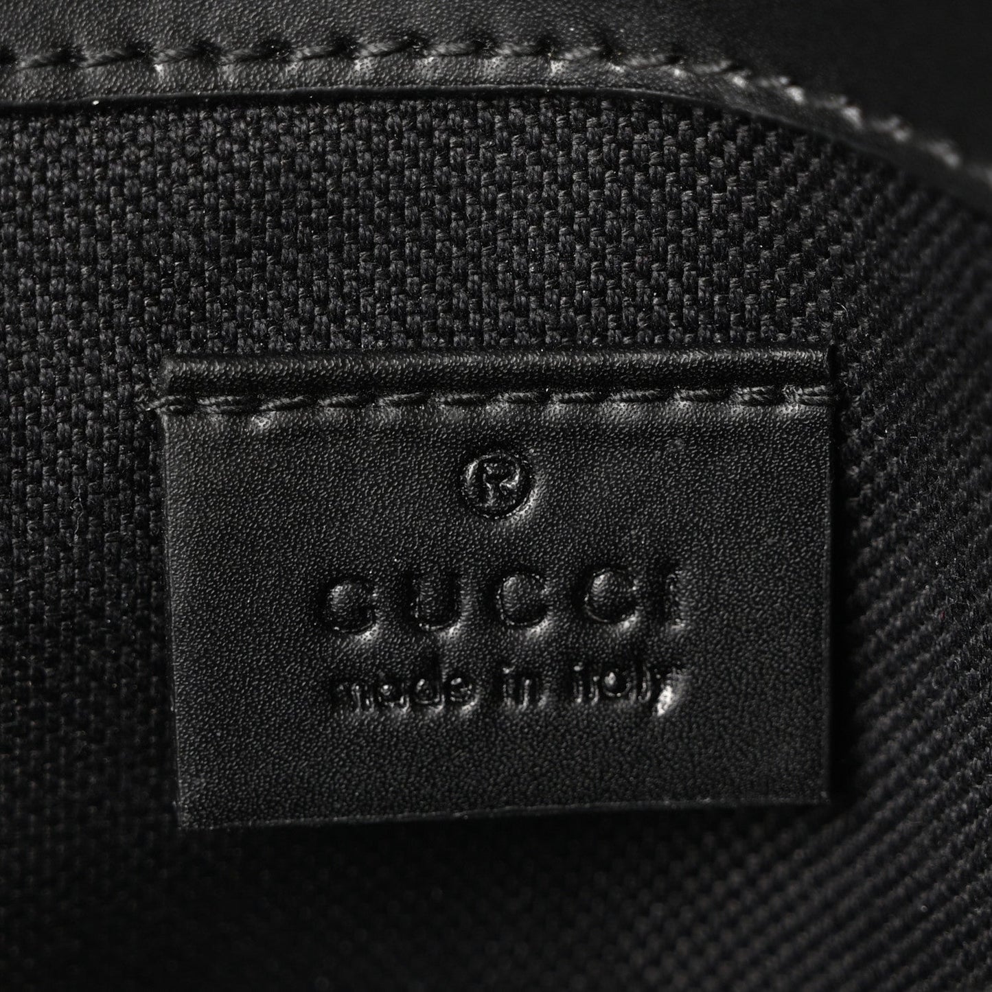 GG Supreme Monogram Web Slim Belt Bag Black Grey