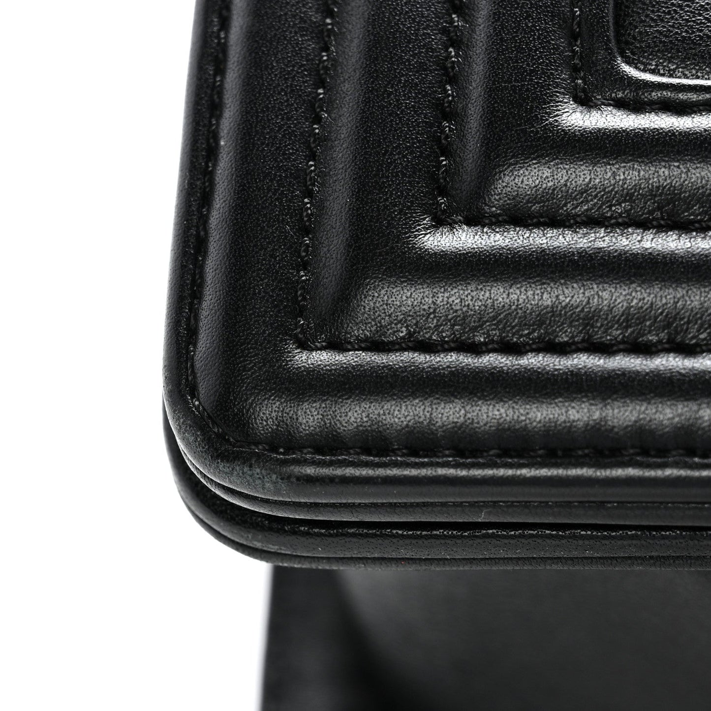 Calfskin Quilted Medium Boy Flap Black