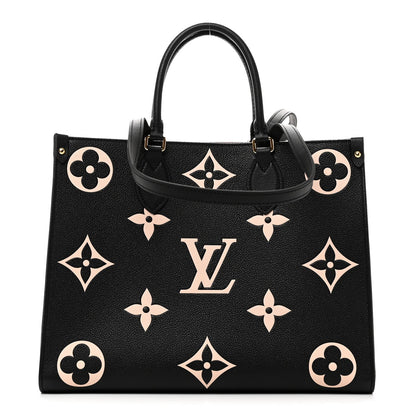 Empreinte Monogram Giant Onthego MM Black Beige