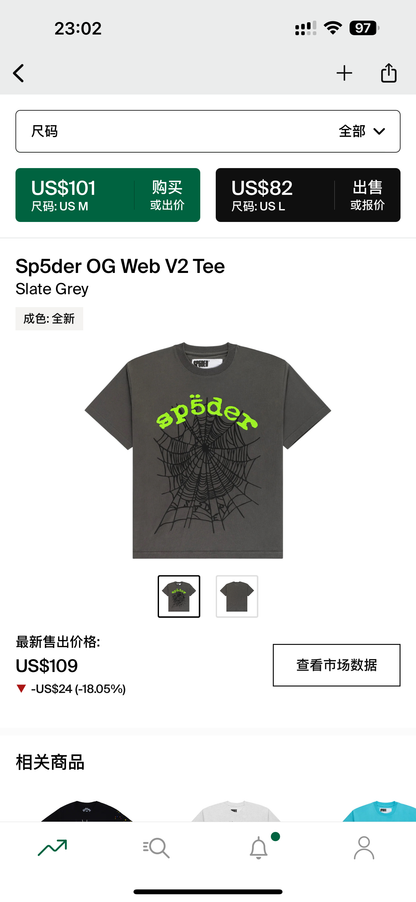 Sp5der Tshirt 1:1