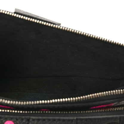 LV X YK Empreinte Multi Pochette Accessories Black Fuchsia