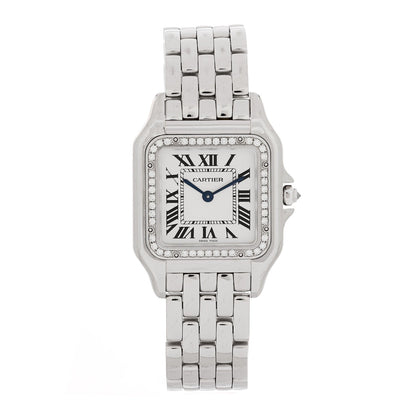 18K White Gold Diamond 27mm Panthere Quartz Watch