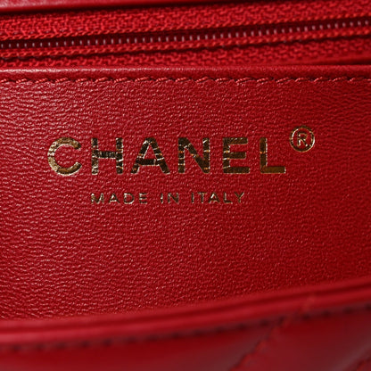 Aged Calfskin Chevron Quilted 2.55 Reissue Mini Flap Dark Red