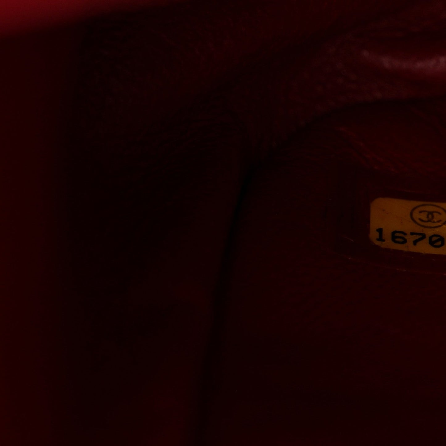 Caviar Quilted Jumbo Double Flap Dark Red
