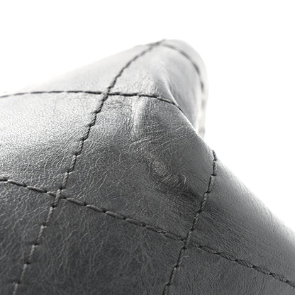 Aged Calfskin Quilted 2.55 Reissue 226 Flap Black