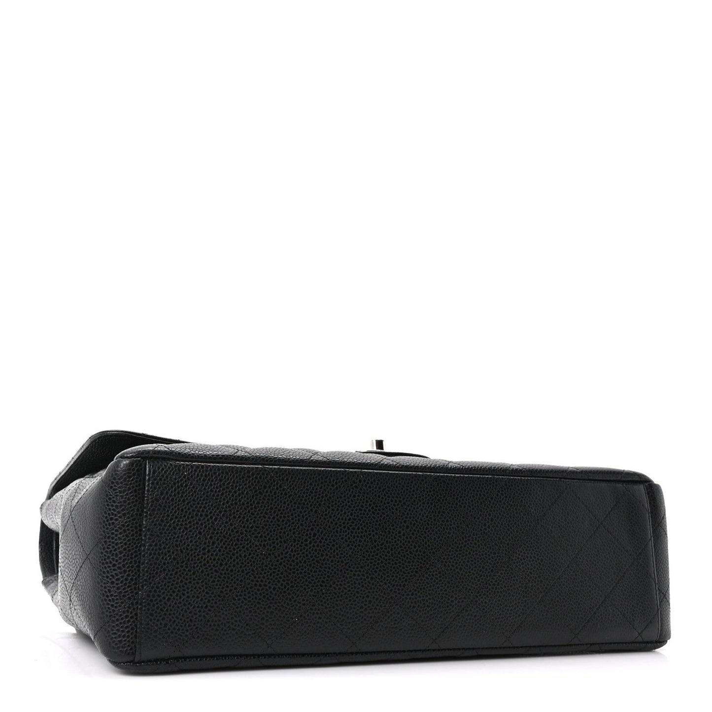 Caviar Quilted Maxi Double Flap Black