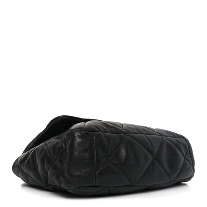 Lambskin Quilted Maxi Chanel 19 Flap Black