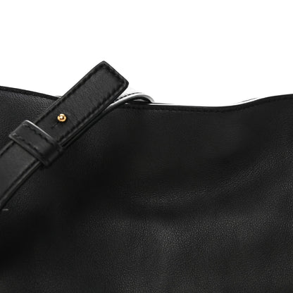 Nappa Medium Flamenco Knot Bag Black