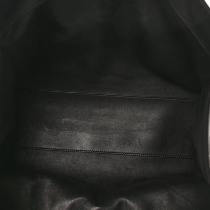 Polished Saddle Calfskin Alexia Bag Black